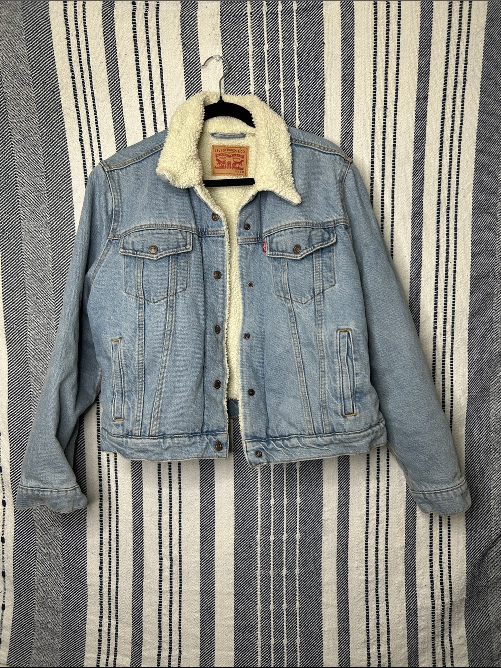 Levi’s Sherpa Denim Trucker Jacket - Picture 2 of 4